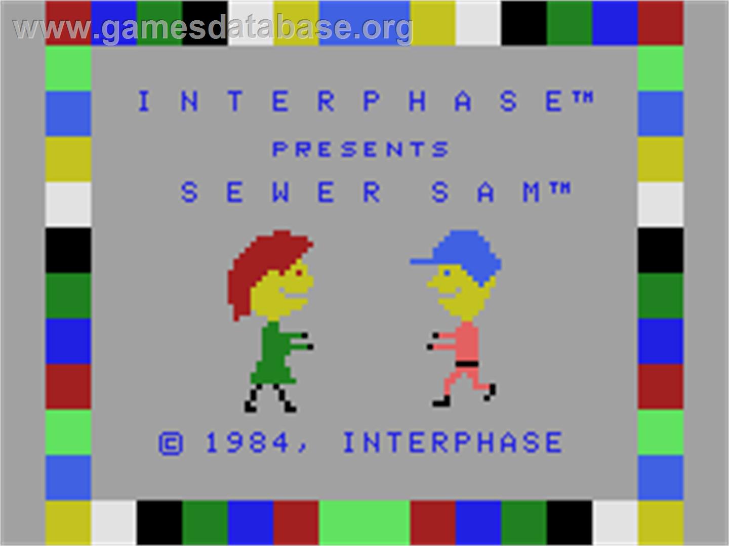 Sewer Sam - Coleco Vision - Artwork - Title Screen