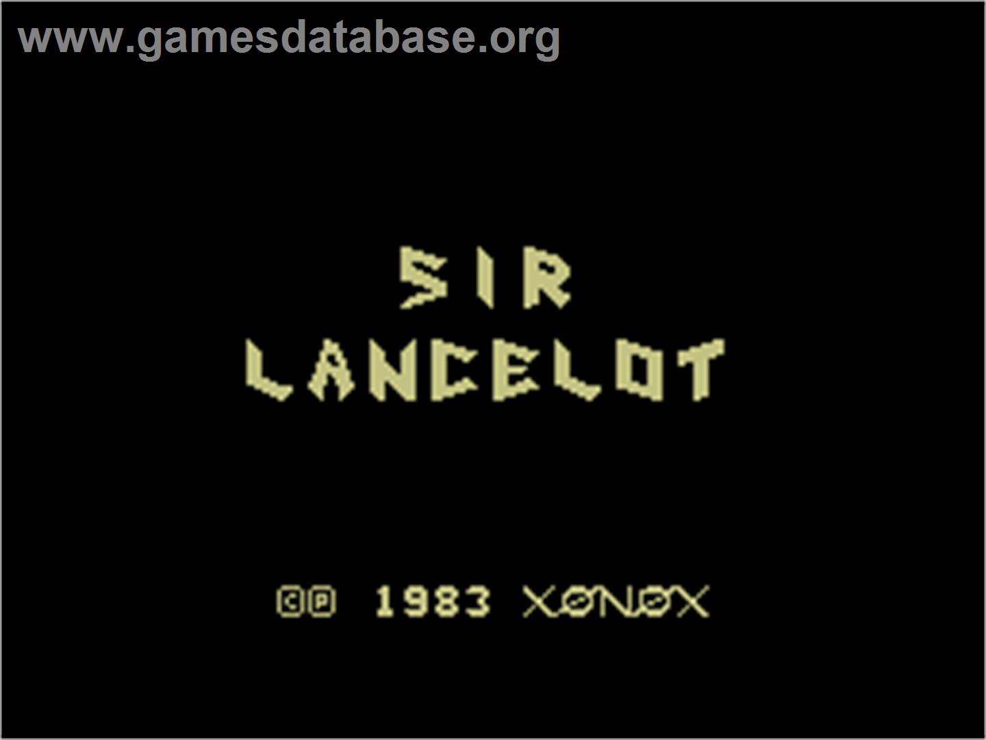 Sir Lancelot - Coleco Vision - Artwork - Title Screen