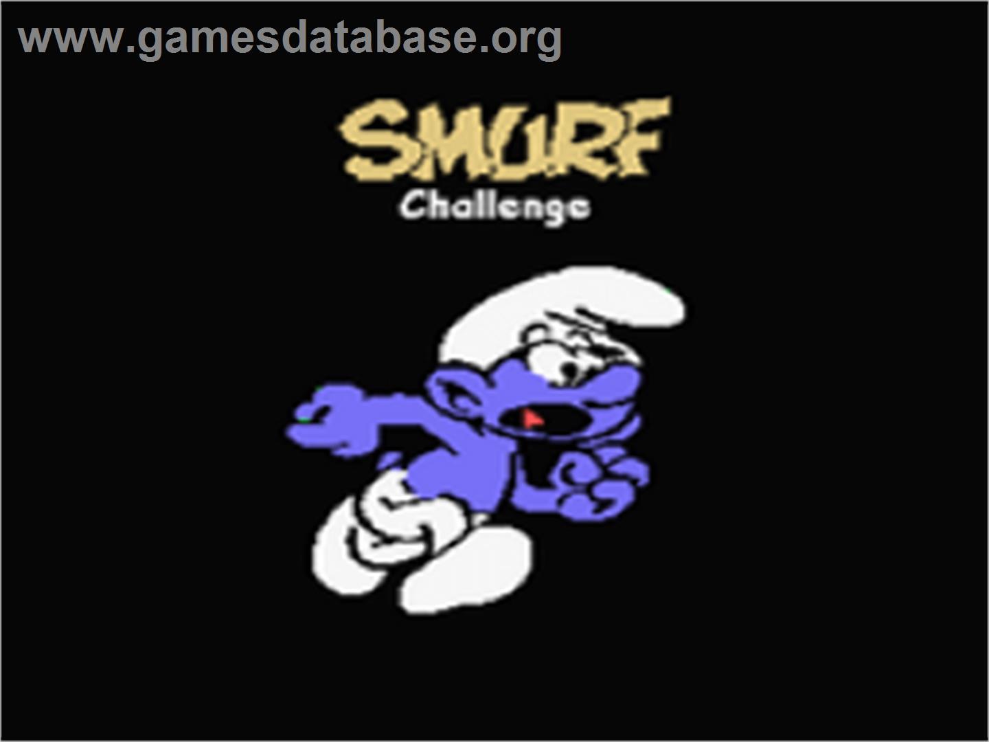 Smurf Challenge - Coleco Vision - Artwork - Title Screen