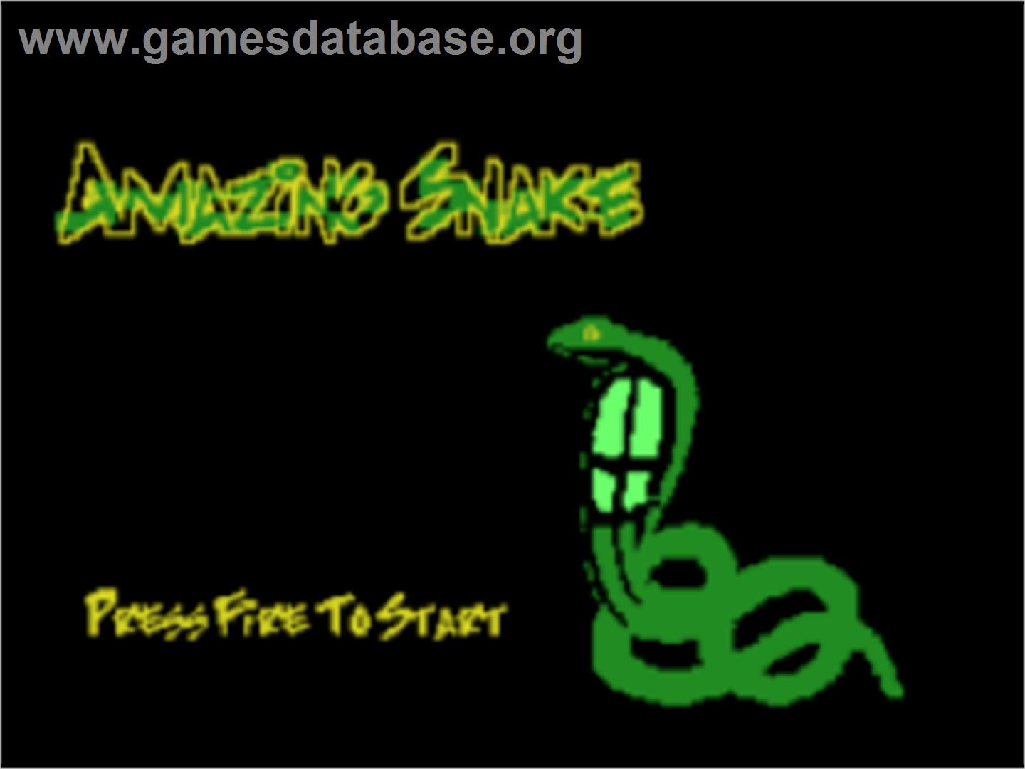 Snake - Coleco Vision - Artwork - Title Screen