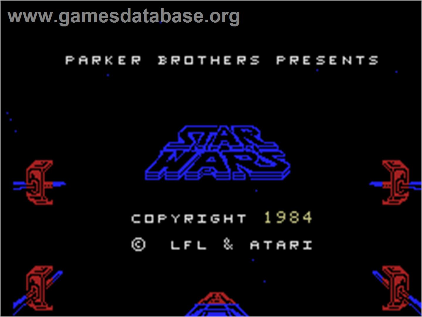Star Wars Arcade - Coleco Vision - Artwork - Title Screen
