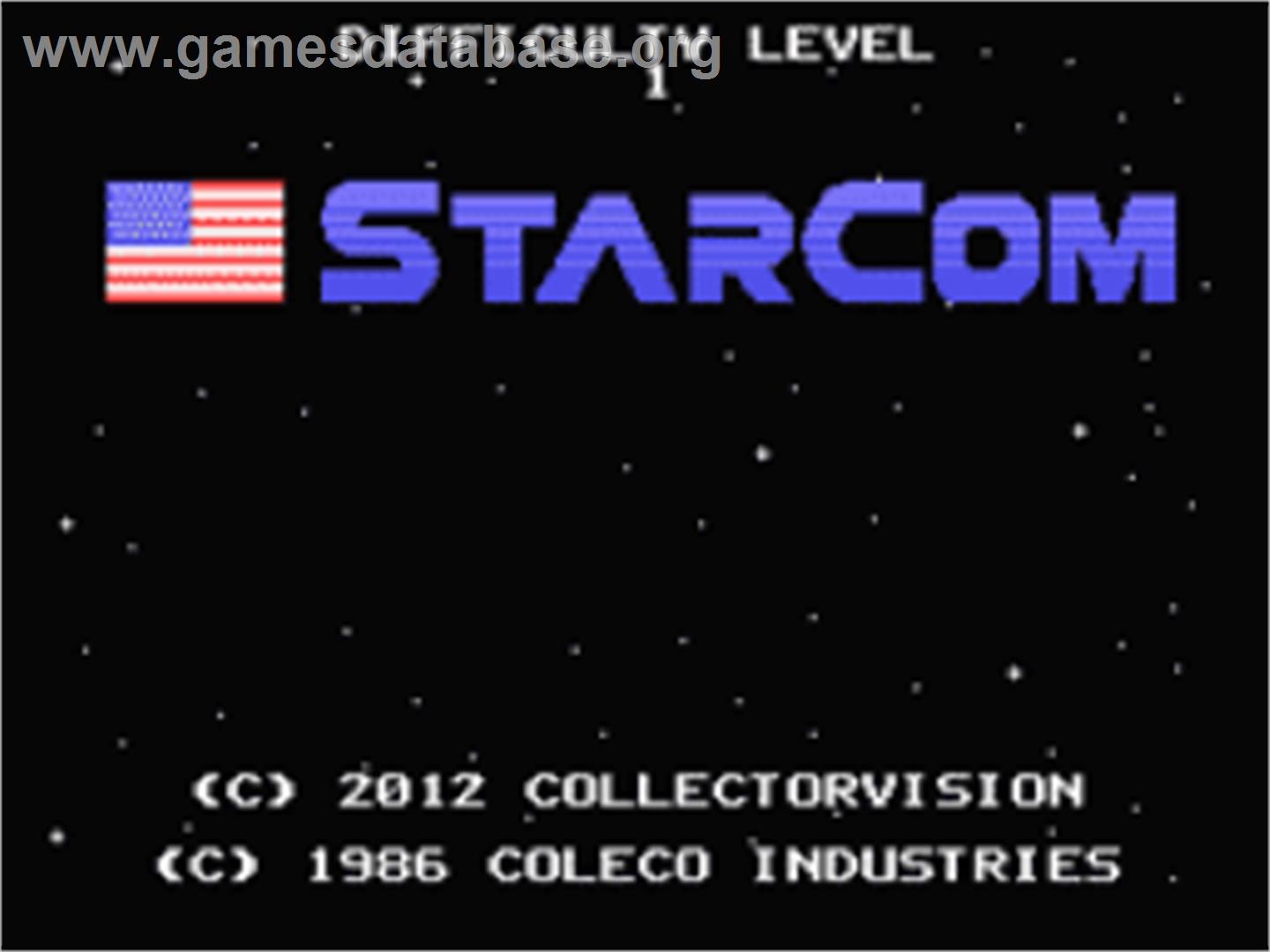Starcom - Coleco Vision - Artwork - Title Screen