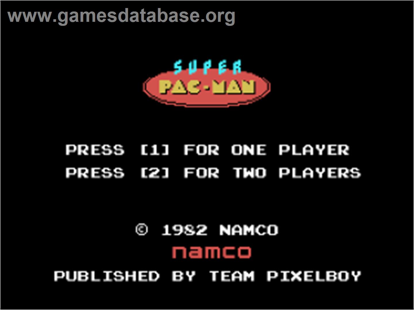 Super Pac-Man - Coleco Vision - Artwork - Title Screen
