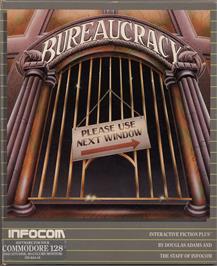 Box cover for Bureaucracy on the Commodore 128.