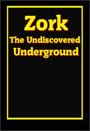 Box cover for Zork: The Undiscovered Underground on the Commodore 128.