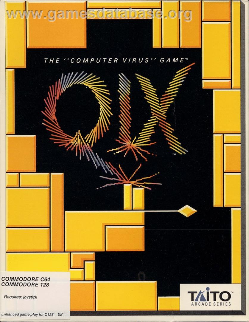 Qix - Commodore 128 - Artwork - Box