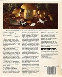 Box back cover for Trinity on the Commodore 128.