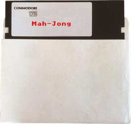 Cartridge artwork for Mah-Jong on the Commodore 128.