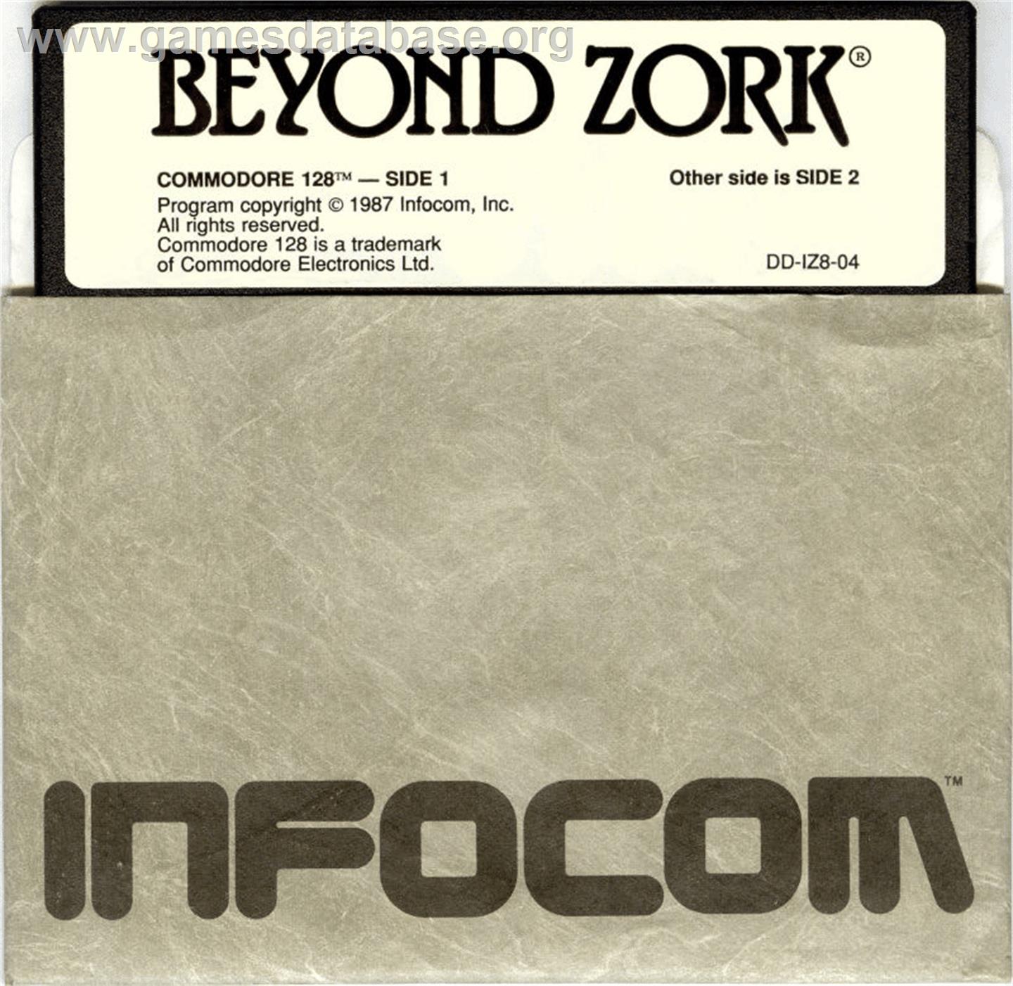 Beyond Zork: The Coconut of Quendor - Commodore 128 - Artwork - Cartridge