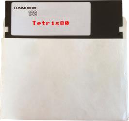Artwork on the Disc for Tetris80 on the Commodore 128.
