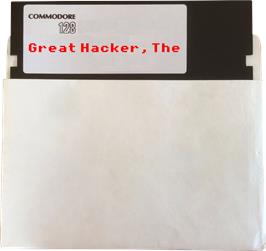 Artwork on the Disc for The Great Hacker on the Commodore 128.