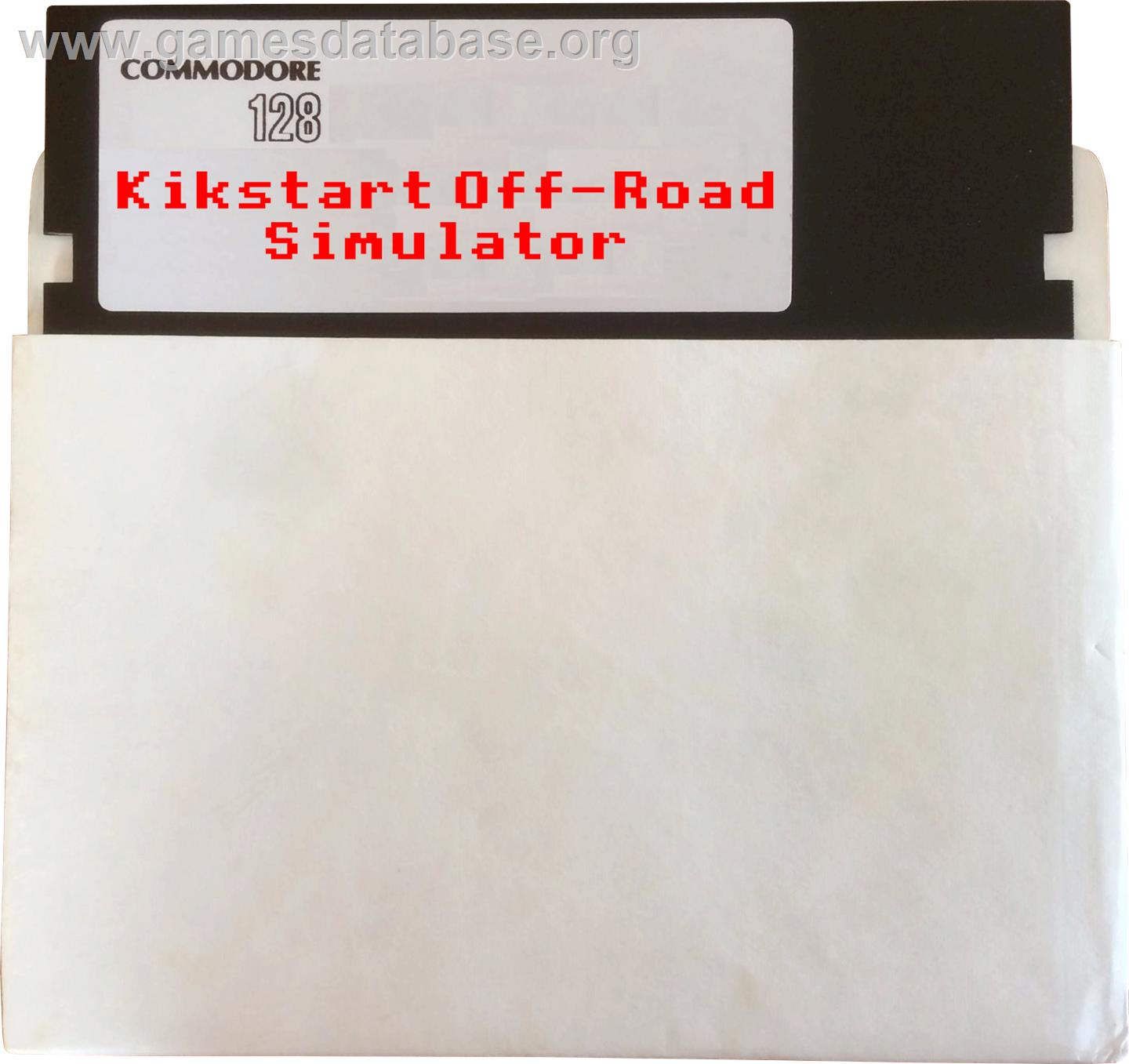 Kikstart: Off-Road Simulator - Commodore 128 - Artwork - Disc