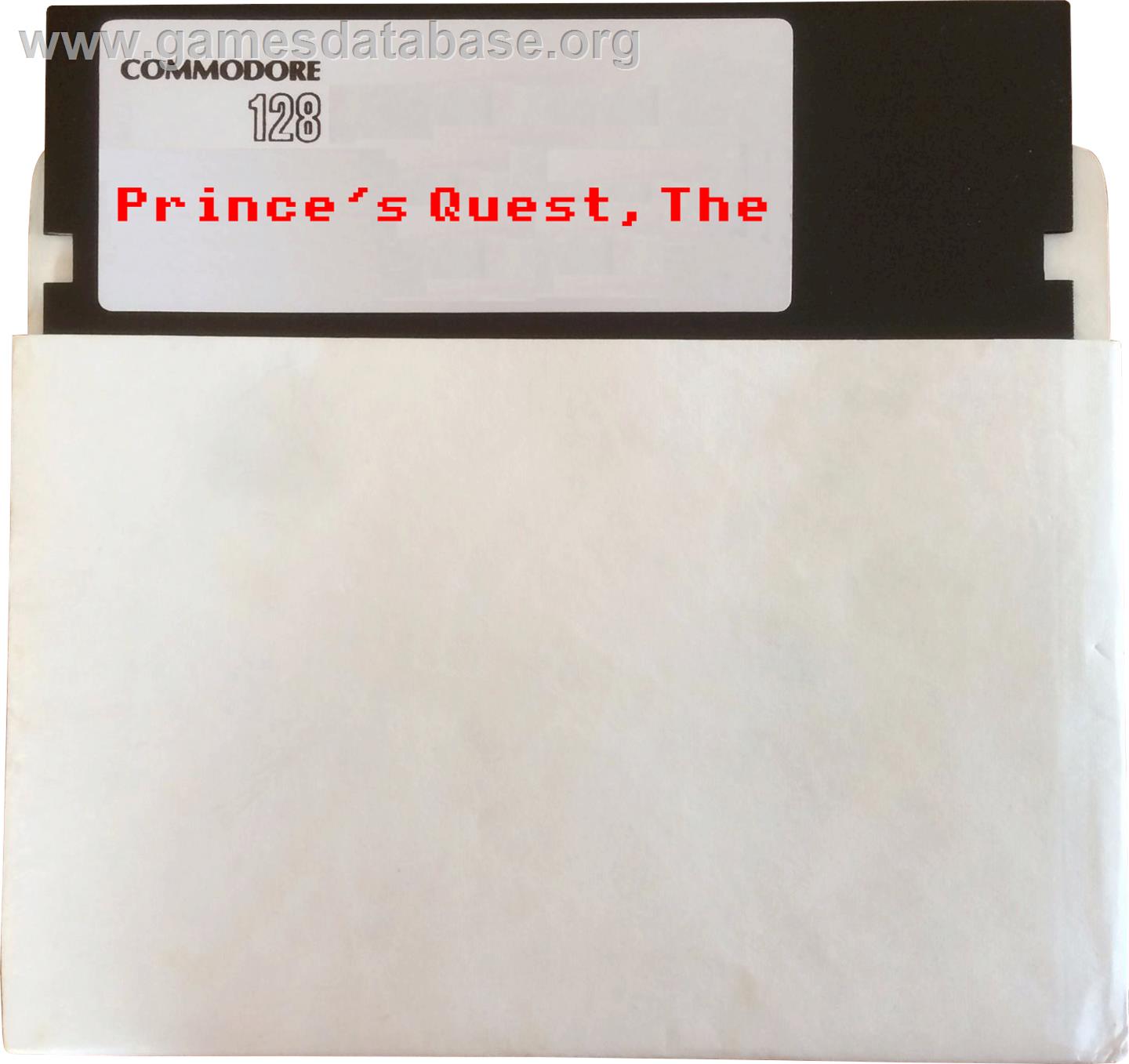 The Prince's Quest - Commodore 128 - Artwork - Disc