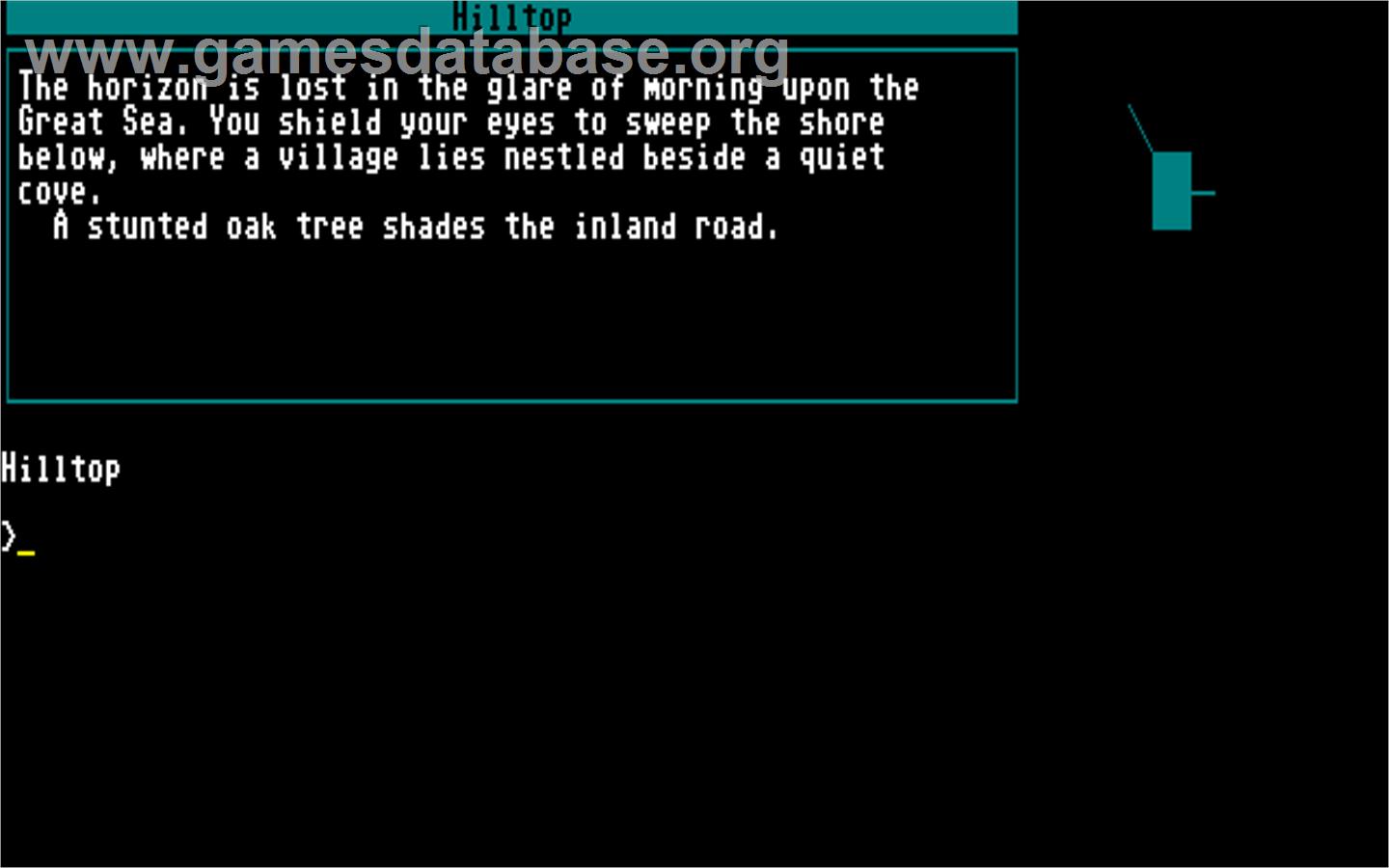 Beyond Zork: The Coconut of Quendor - Commodore 128 - Artwork - In Game