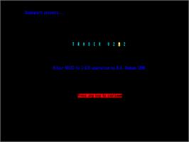 Title screen of Trader on the Commodore 128.