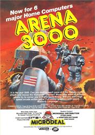 Advert for Arena 3000 on the Tangerine Oric.