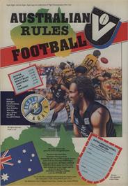 Advert for Australian Rules Football on the Commodore 64.