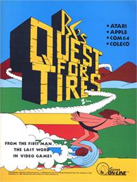 Advert for BC's Quest for Tires on the Commodore 64.