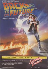 Advert for Back To The Future on the Commodore 64.