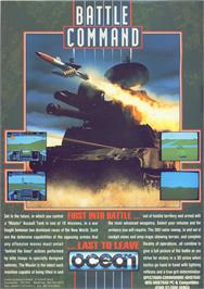 Advert for Battle Command (Ocean) on the Commodore 64.