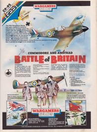Advert for Battle of Britain (Addison-Wesley) on the Commodore 64.