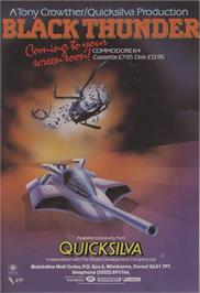 Advert for Black Thunder on the Commodore 64.