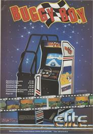 Advert for Buggy Boy on the Commodore 64.