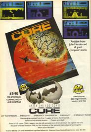 Advert for CORE on the Commodore 64.