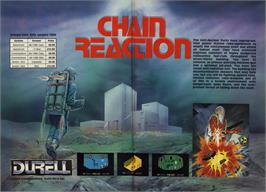 Advert for Chain-reaction (ACW) on the Commodore 64.