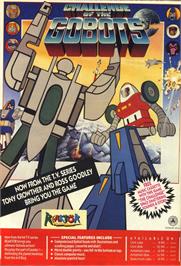 Advert for Challenge of the Gobots on the Commodore 64.