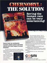 Advert for Chernobyl on the Commodore 64.