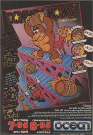 Advert for Donkey Kong (Ocean) on the Commodore 64.