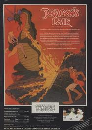 Advert for Dragon's Lair on the Commodore 64.