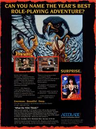 Advert for Elvira 2 on the Commodore 64.