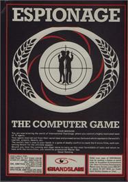 Advert for Espionage on the Commodore 64.