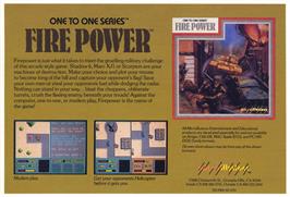 Advert for Fire-power on the Commodore 64.