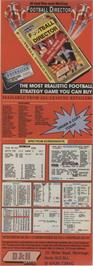 Advert for Football Director on the Atari ST.