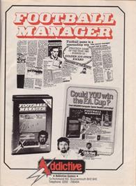 Advert for Football Manager on the Tangerine Oric.