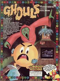 Advert for Ghouls on the Commodore 64.