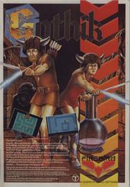 Advert for Gothik on the Commodore 64.