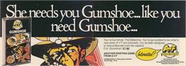 Advert for Gumshoe on the Commodore 64.