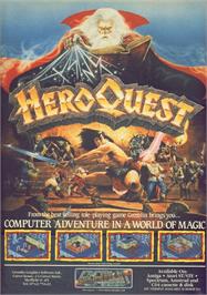 Advert for Hero Quest: Return of the Witch Lord on the Commodore 64.
