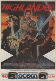 Advert for Highlander on the Amstrad CPC.