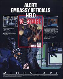 Advert for Hostage! on the Commodore 64.