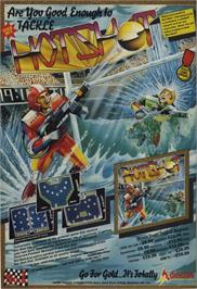 Advert for Hot Shot (64'er) on the Commodore 64.
