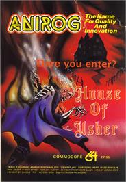 Advert for House Of Usher on the Commodore 64.