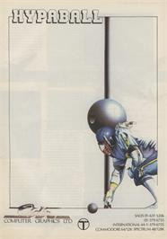Advert for Hypa-ball on the Commodore 64.