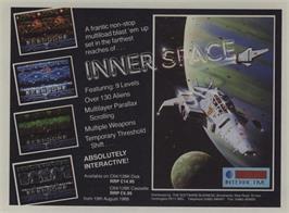 Advert for Inner Space on the Commodore 64.