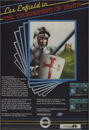 Advert for Lee Enfield - Tournament Of Death on the Commodore 64.