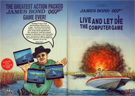 Advert for Live and Let Die on the Commodore 64.